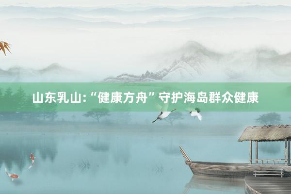 山东乳山:“健康方舟”守护海岛群众健康