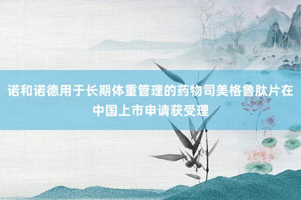 诺和诺德用于长期体重管理的药物司美格鲁肽片在中国上市申请获受理