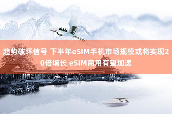 趋势破坏信号 下半年eSIM手机市场规模或将实现20倍增长 eSIM商用有望加速